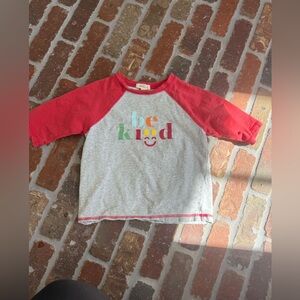 Matilda Jane Red and Gray 'Be Kind' Tee